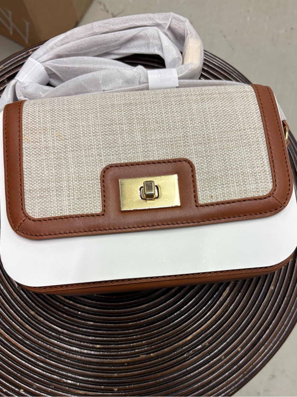 J. Crew Edie Crossbody in Spanish Canvas. New with tags.